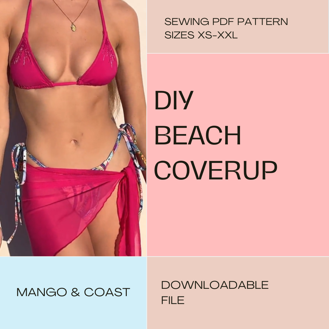 DIY | Beach Sarong Mango Coast | PDF Sewing Pattern