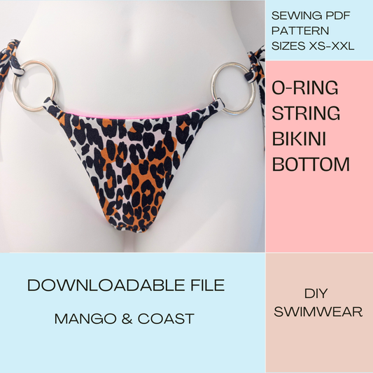 DIY | O-Ring String Bikini Bottoms | PDF Sewing Pattern
