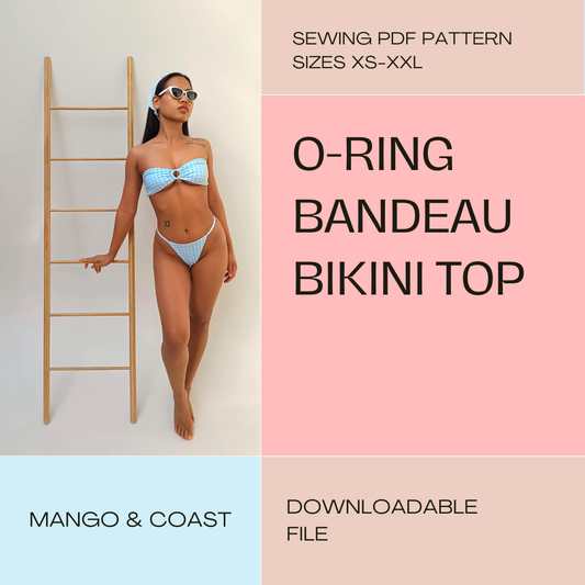 DIY | O-Ring Bandeau Bikini Top | PDF Sewing Pattern