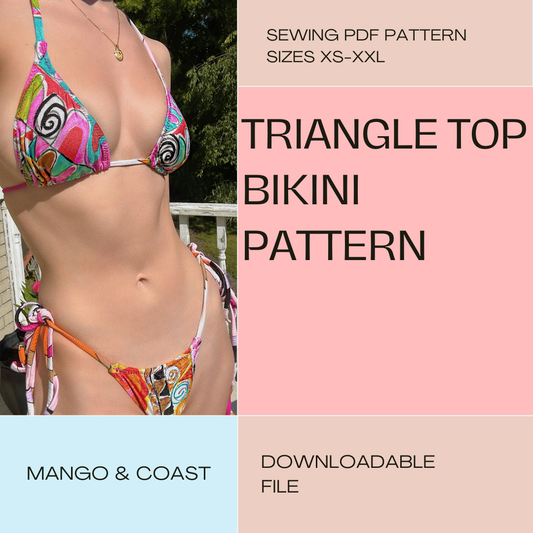 DIY | Triangle Bikini Top | PDF Sewing Pattern