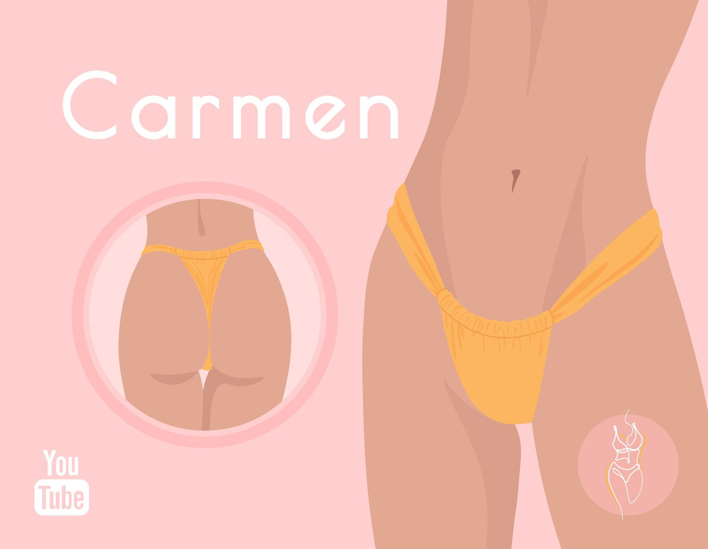 DIY | Adjustable Brazilian Bikini Bottom | PDF Sewing Pattern