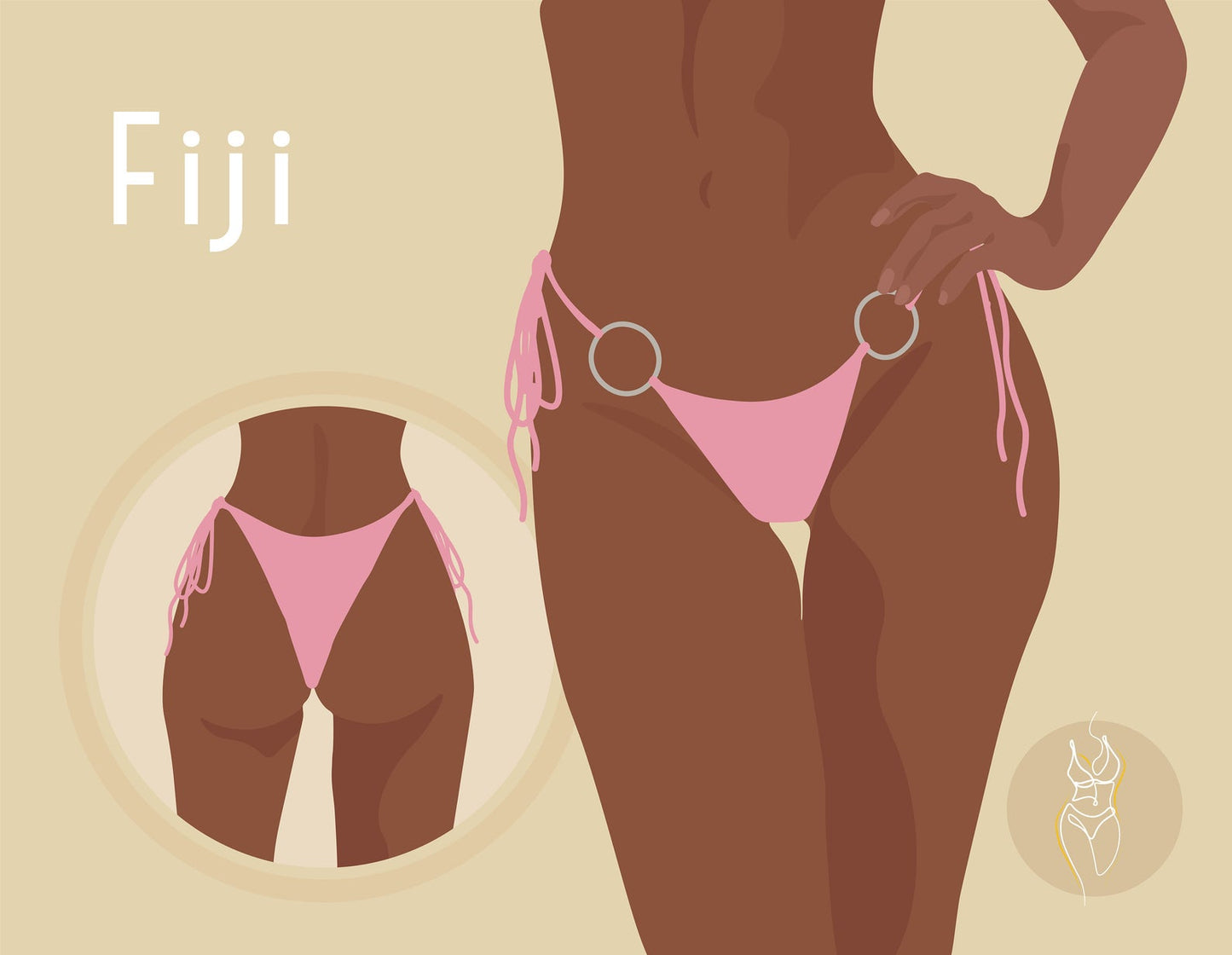 DIY | O-Ring String Bikini Bottoms | PDF Sewing Pattern