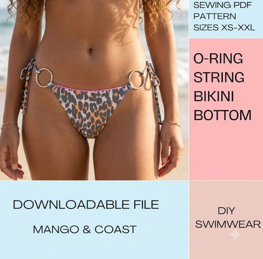 DIY | O-Ring String Bikini Bottoms | PDF Sewing Pattern