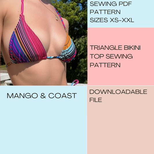 DIY | Triangle Bikini Top | PDF Sewing Pattern